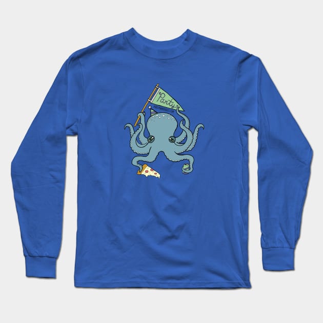 octopus party Long Sleeve T-Shirt by JodiLynnDoodles